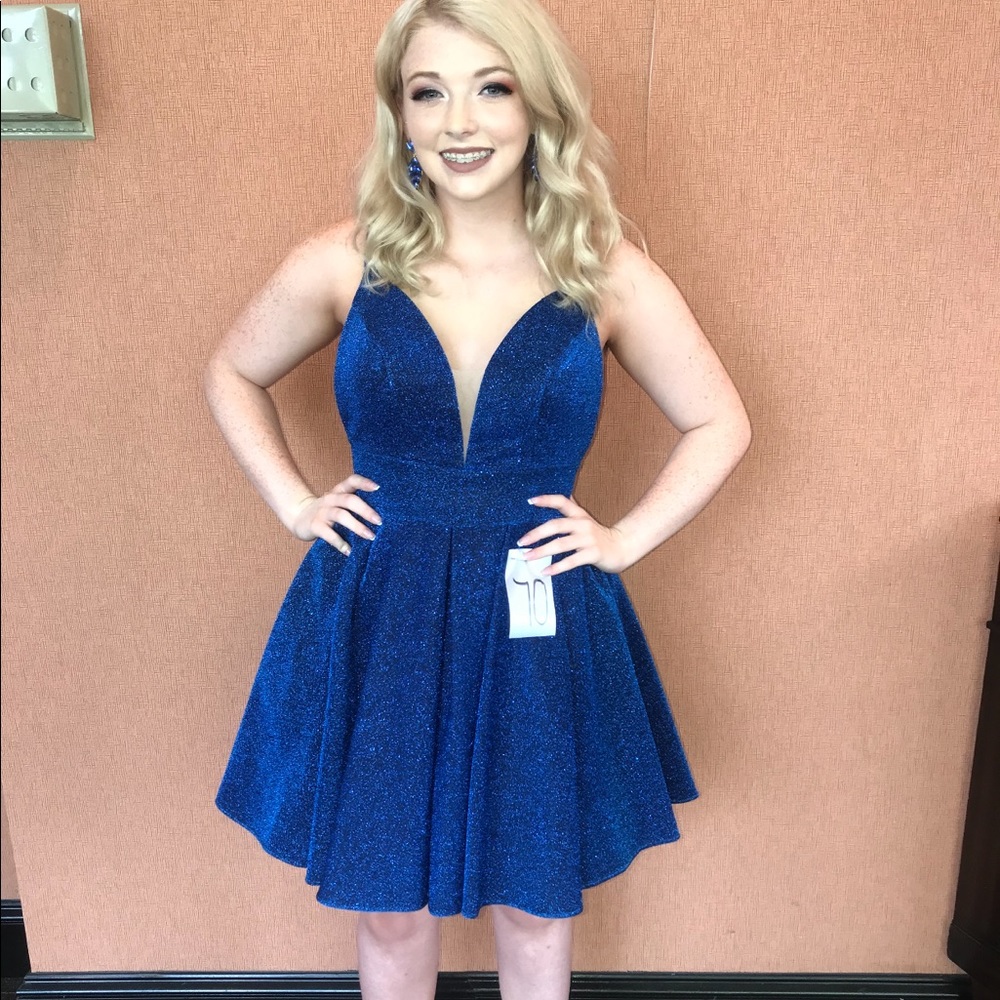 Royal blue homecoming dress!
